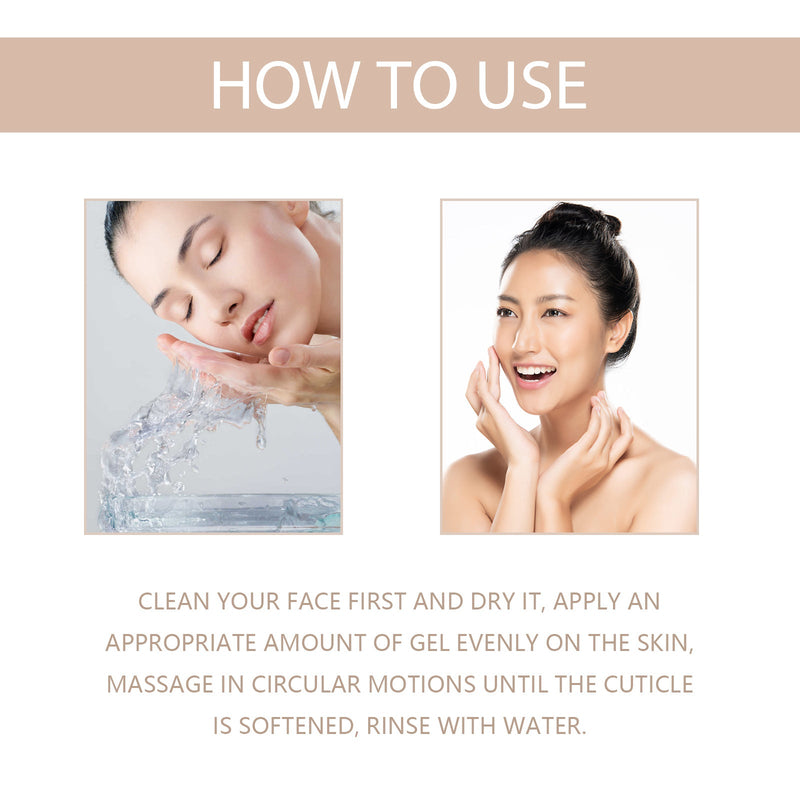 OUHOE Purifying Exfoliating Gel, Skin Mildly Tender Skin Cutin Clean Pores Blackhead Gel