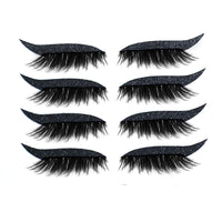 New Glitter Self-Adhesive Eyeliner Eyeshadow Sticker Double Eyelid False Eyelashes Waterproof Party Eye Makeup Sticker