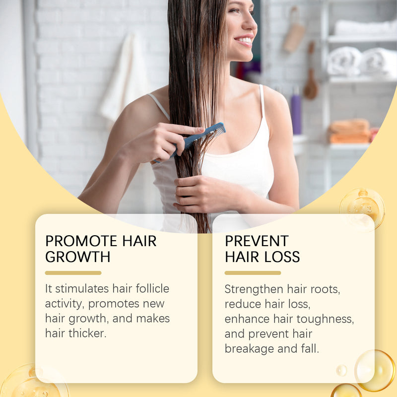 West&Month Honey Hair Care Essential Oil, Honey Rosemary Repair Dry Hair End Moisture Nourishing Oil