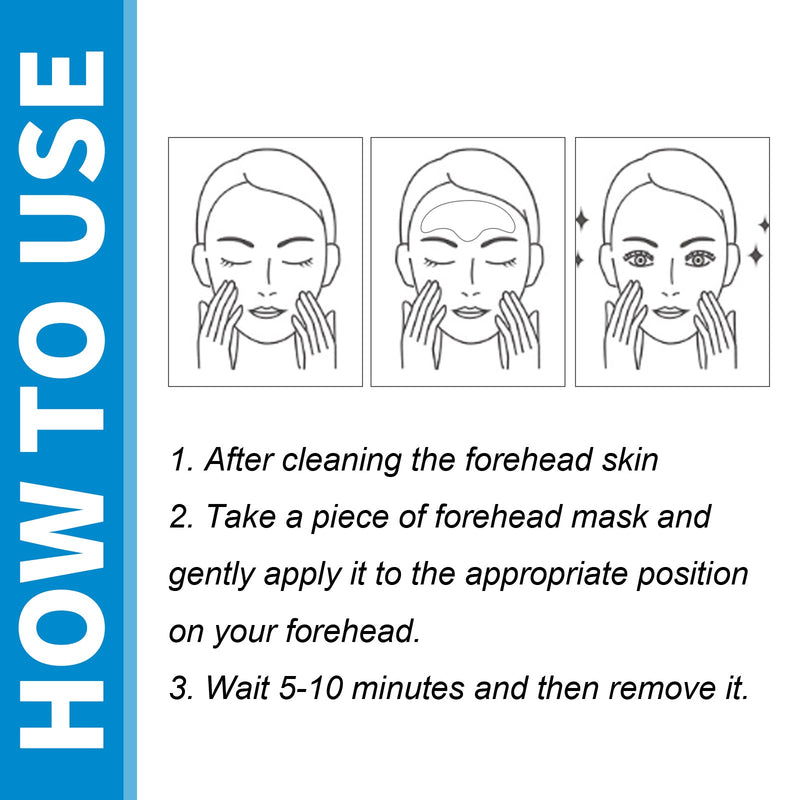 Moisturizing Forehead Patch, Fade Forehead Wrinkles And Fine Lines Anti-Aging Moisturizing Skin Patch