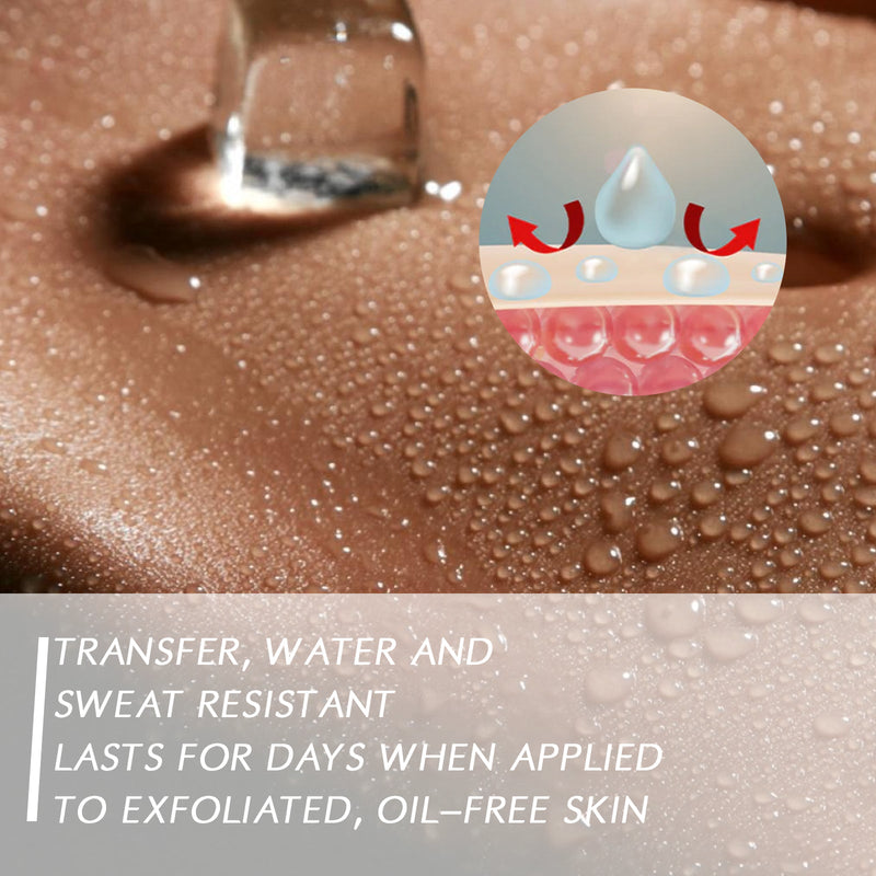 West&Month Body Concealer, Waterproof Cover Tattoo Scars Birthmark Invisible Body Concealer