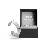 Hoexe Silver Magnetic Ring, Body Comfort Sports Portable Simple Men's Daily Accessory Ring