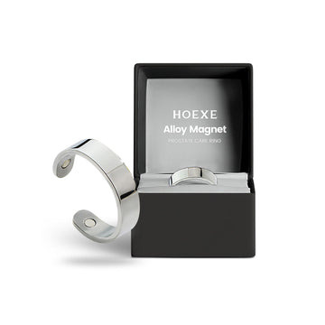 Hoexe Silver Magnetic Ring, Body Comfort Sports Portable Simple Men's Daily Accessory Ring