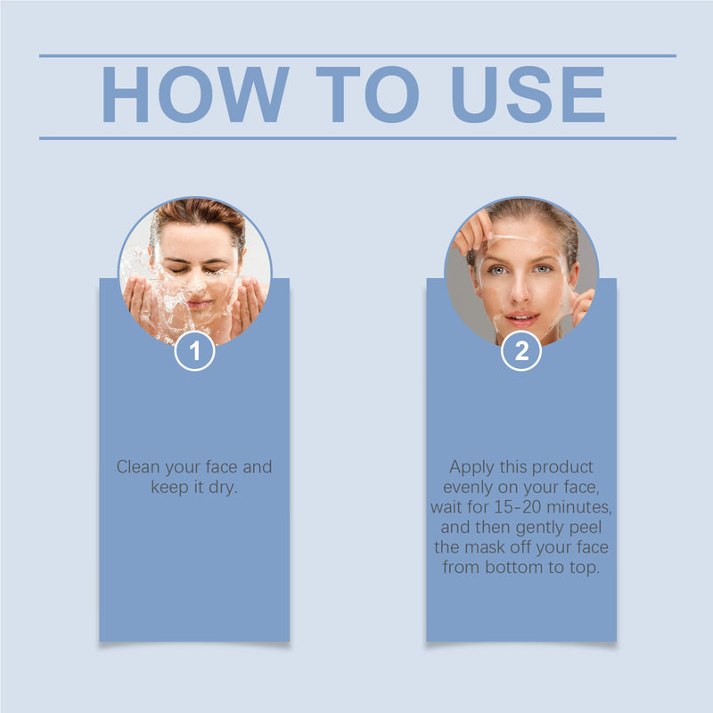 EELHOE Collagen Peel And Tear Mask Moisturizes And Moisturizes Facial Skin Hydrating And Tender Skin Care Mask