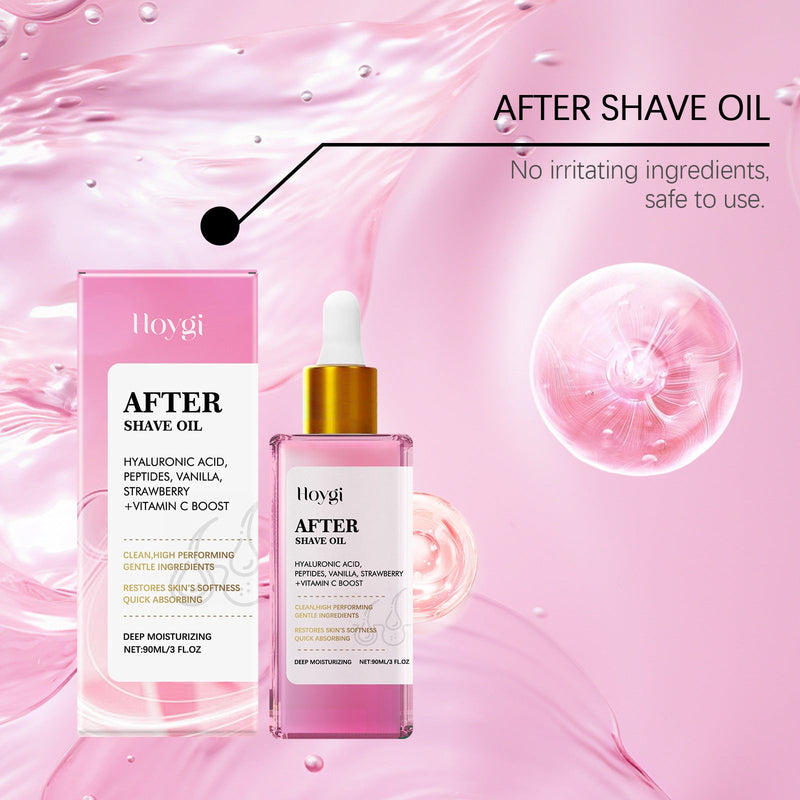HOYGI Strawberry Scented Hair and After-Shave Care Essential Oil, Moisturizing and Nourishing for Smooth Skin Daily Care Oil