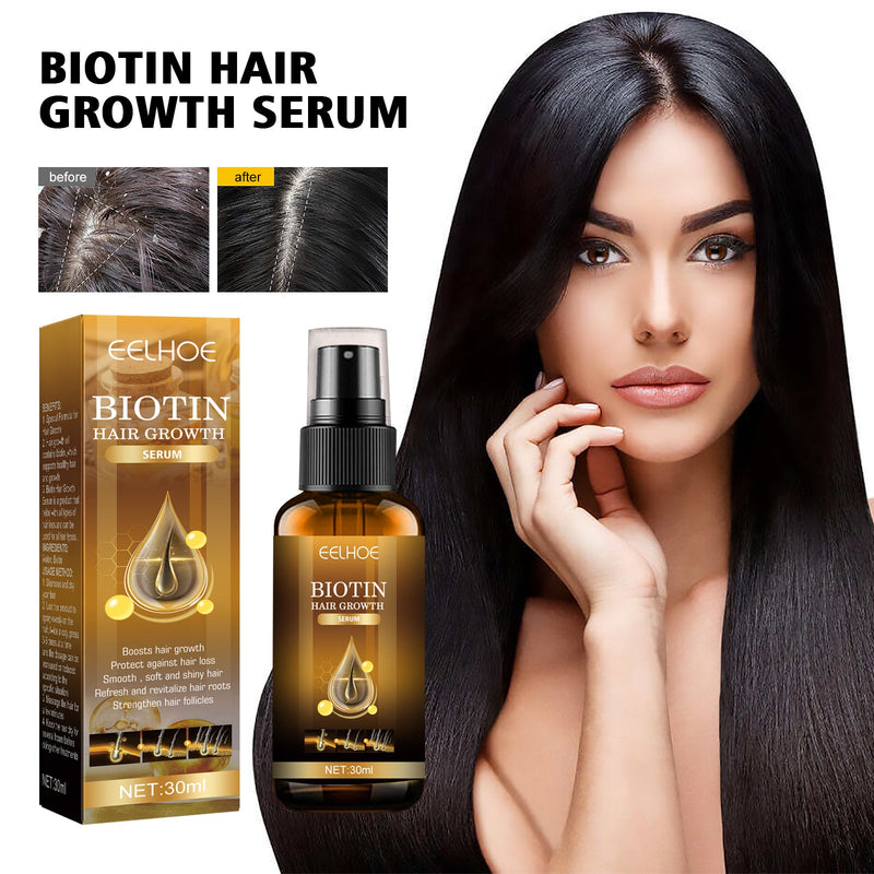 EELHOE Biotin Hair Growth Spray, Strong Anti-Rip Repair Hair Care And Root Stabilization Spray