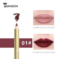 Matte Lip Liner Lasting Vampire Color Nude Pink Big Red Lipstick Lip Pencil