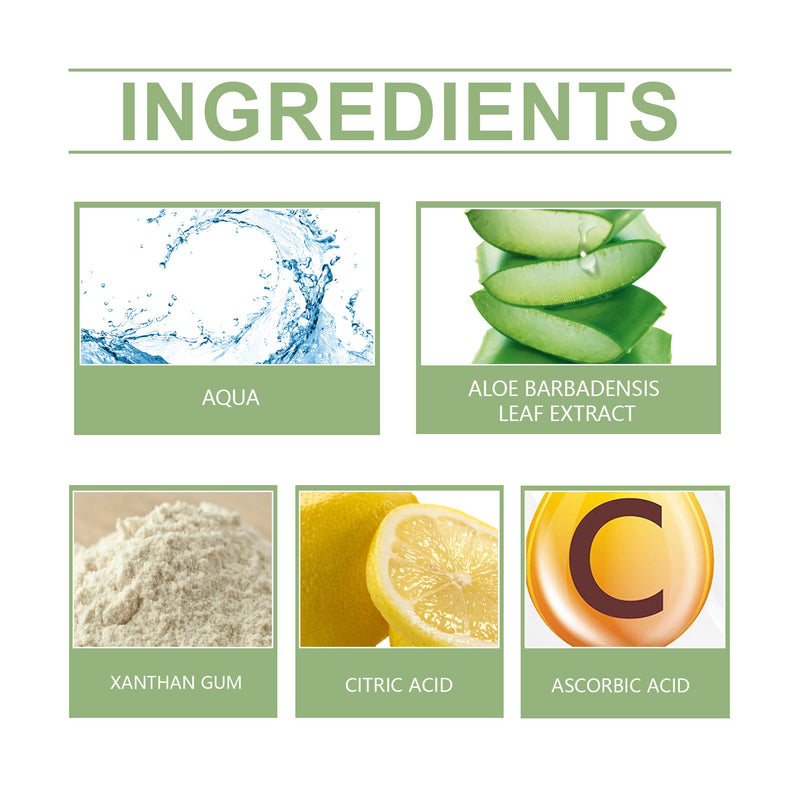 OceAura Aloe Vera Gel for Skin - 99% Pure Plant Extract, Hand-Harvested & Cold-Pressed Moisturizing Gel, 100ml
