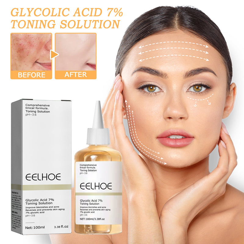 EELHOE Glycolic Acid 7% Toner - Removes Acne, Repairs Acne Marks