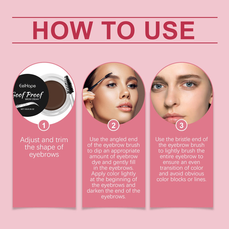 Eyebrow Cream Series Of Anti-Smudging Multi-Color Eyebrow Color Moisturizing Nourish Long-Lasting Dry Waterproof Eyebrow Cream