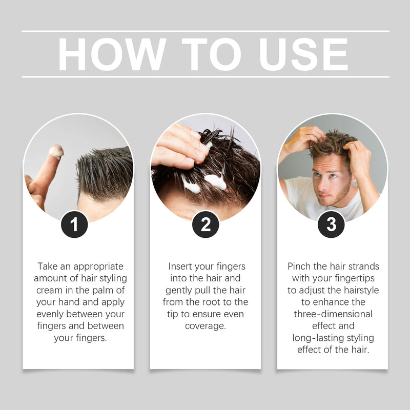 East Moon Hair Styling Cream Broken Hair Lanugo Hair Bangs Styling Long-Lasting Natural Styling Refreshing Styling Hair Wax
