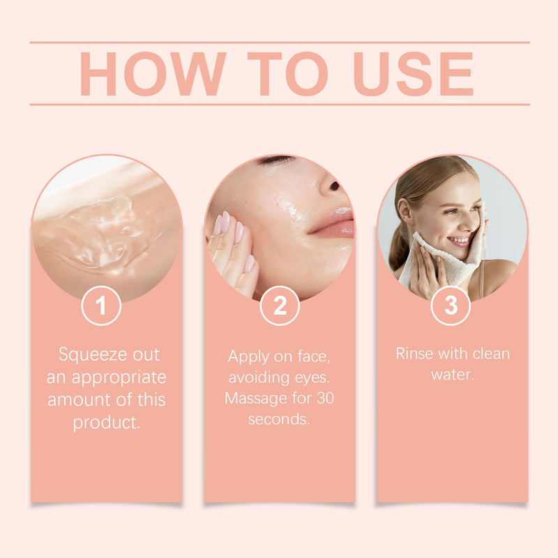 Hoygi The Facial Exfoliating Gel, Refreshing And Gentle Cleansing Facial Skin Delicate Moisturizing Oil Control Skin Care