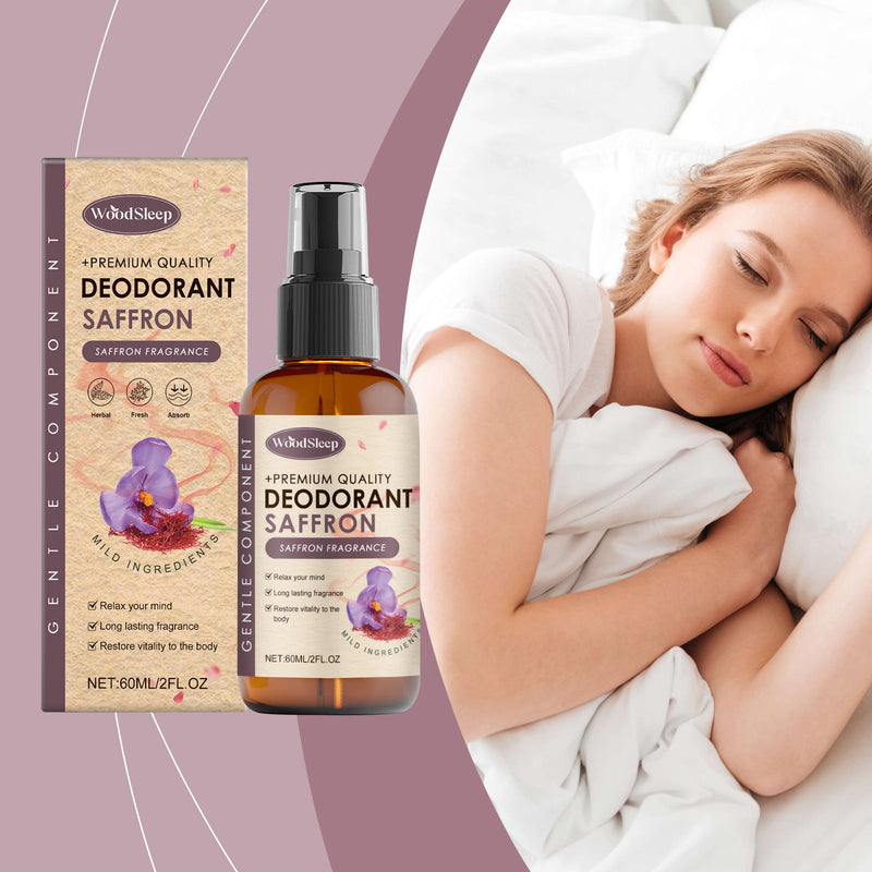 Woodsleep Saffron Magnesium Spray Gentle Pamper Night Rest Comfort Sleep Portable Care