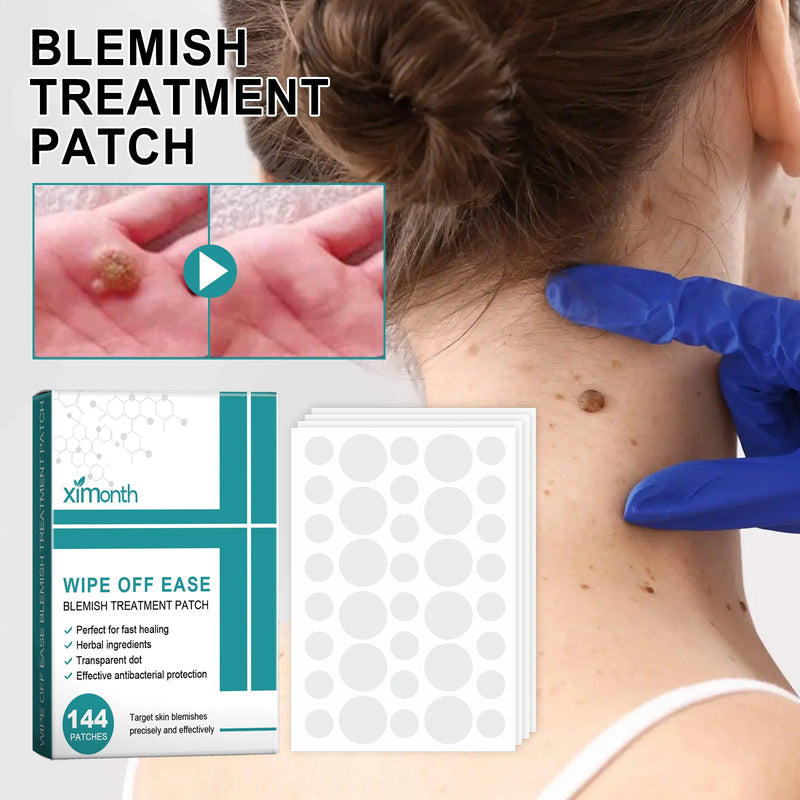 Blemish Treatment Patch, Fade Face Flesh Nevus Cure Warts Clean Body Smooth Skin Repair Corns Cure Warts Patch