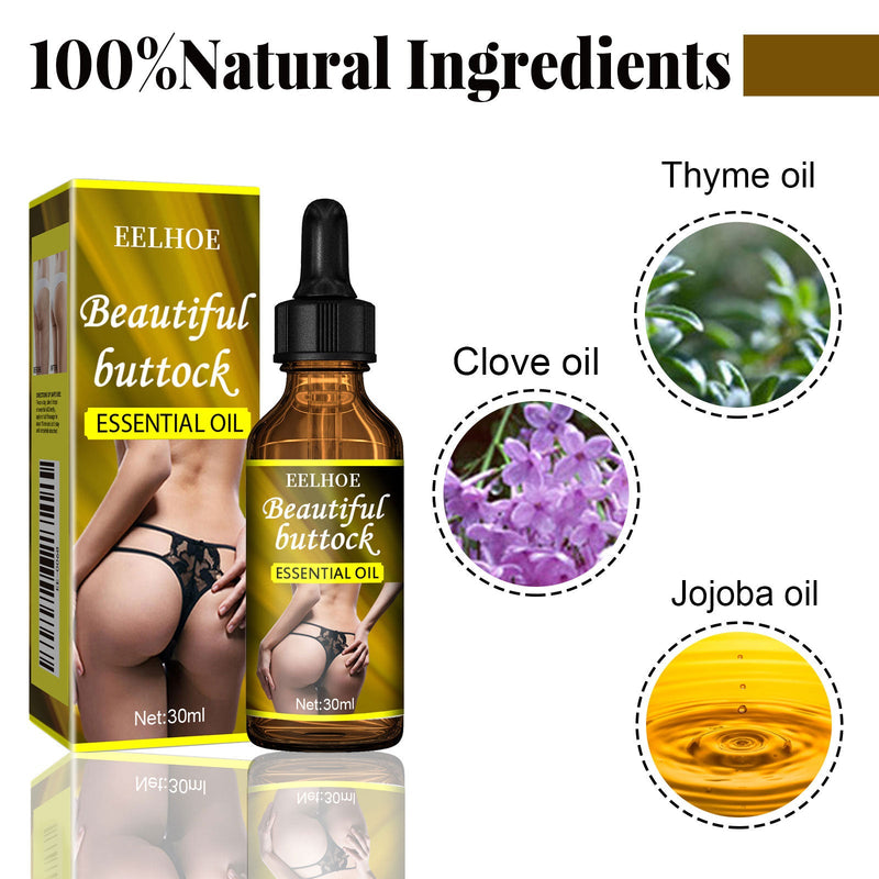 EELHOE Butt Treatment Essential Oil Highlights The Curves Of The Hips, Tightens The Hips And Moisturizes The Hips Massage Treatment Essential Oil