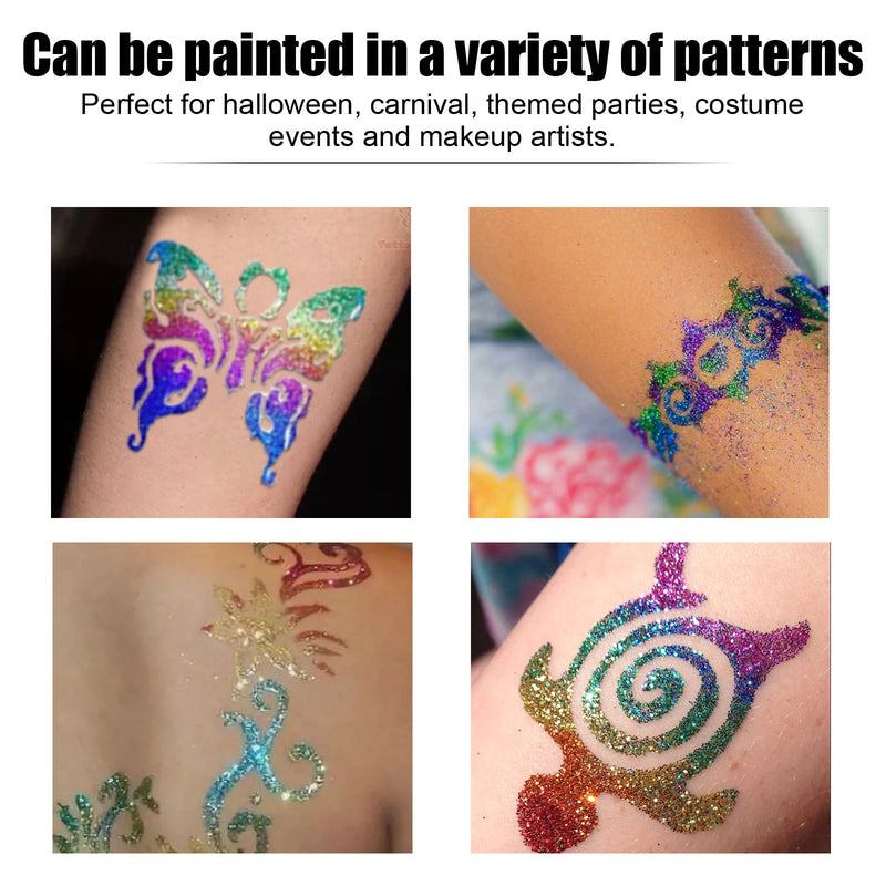Eelhoe Flash Tattoo Skin Glue Painting Eye Makeup Glitter Glitter Face Body Skin Tattoo Glue