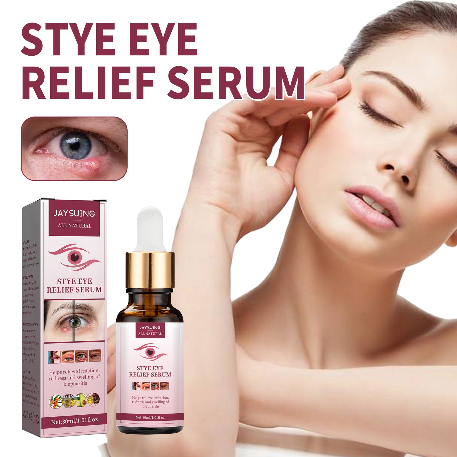 Eye Swelling Soothing Serum, Relieve Redness And Swelling Around The Eyes Moisturizing Essence
