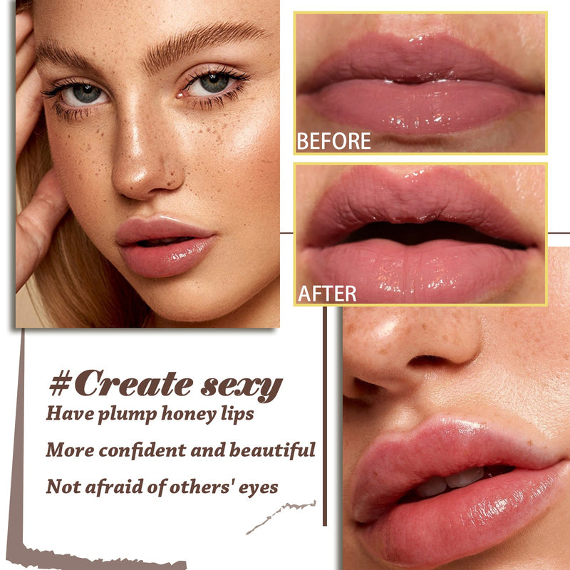 Lip Oil Gloss, Moisturizing And Hydrating Lip Care Lighten Lip Lines Hydrating And Anti-Cracking Essential Oil
