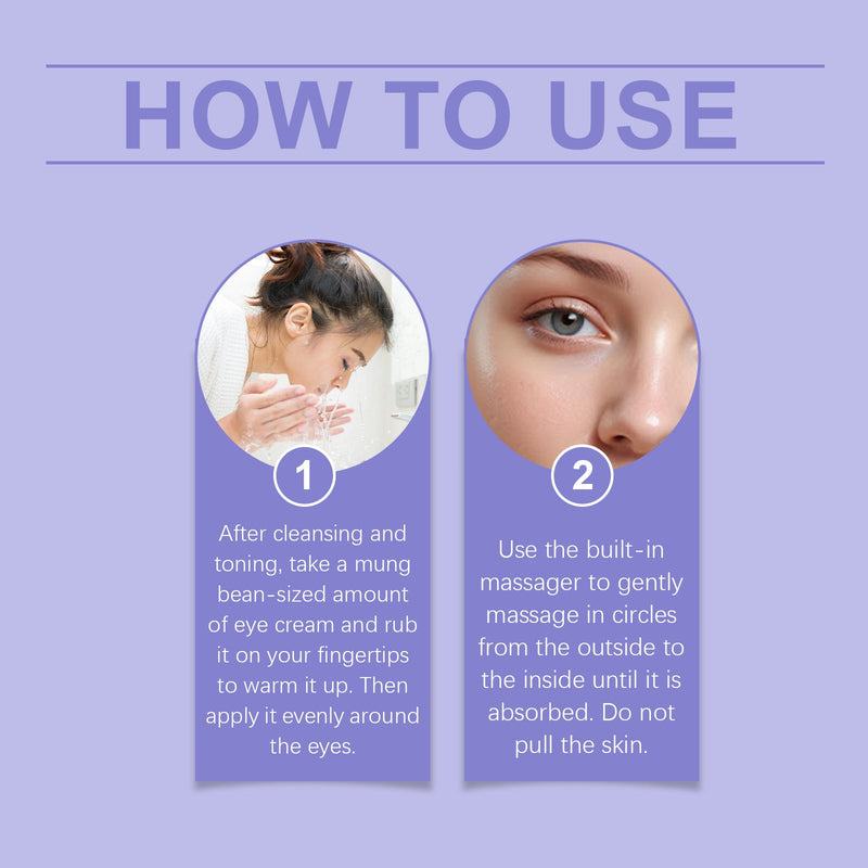 Hoygi Bee Venom Eye Cream Eye Cream, Moisturizes Skin Daily Care Radiant Skin Care Smear Eye Cream