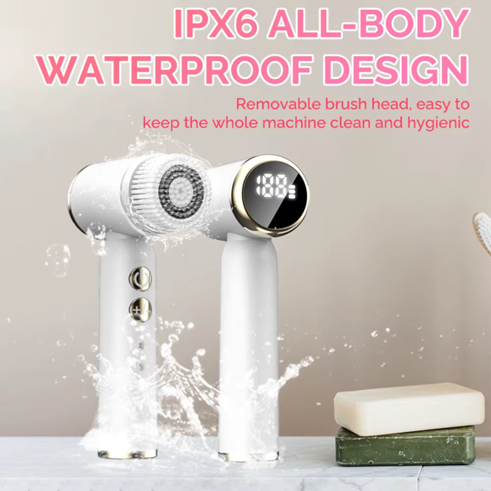 Waterproof Silicone Facial Cleansing Brush - Blackhead Removal Acne Pore Cleaner Rejuvenates Skin Beauty Care Face Machine