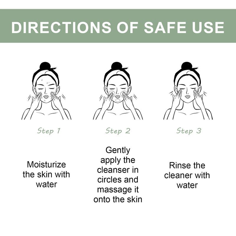Hoygi Pore Deep Cleansing Foam, Deep Clean Facial Skin Shine Bright Moist Blain To Imprint Clear Water