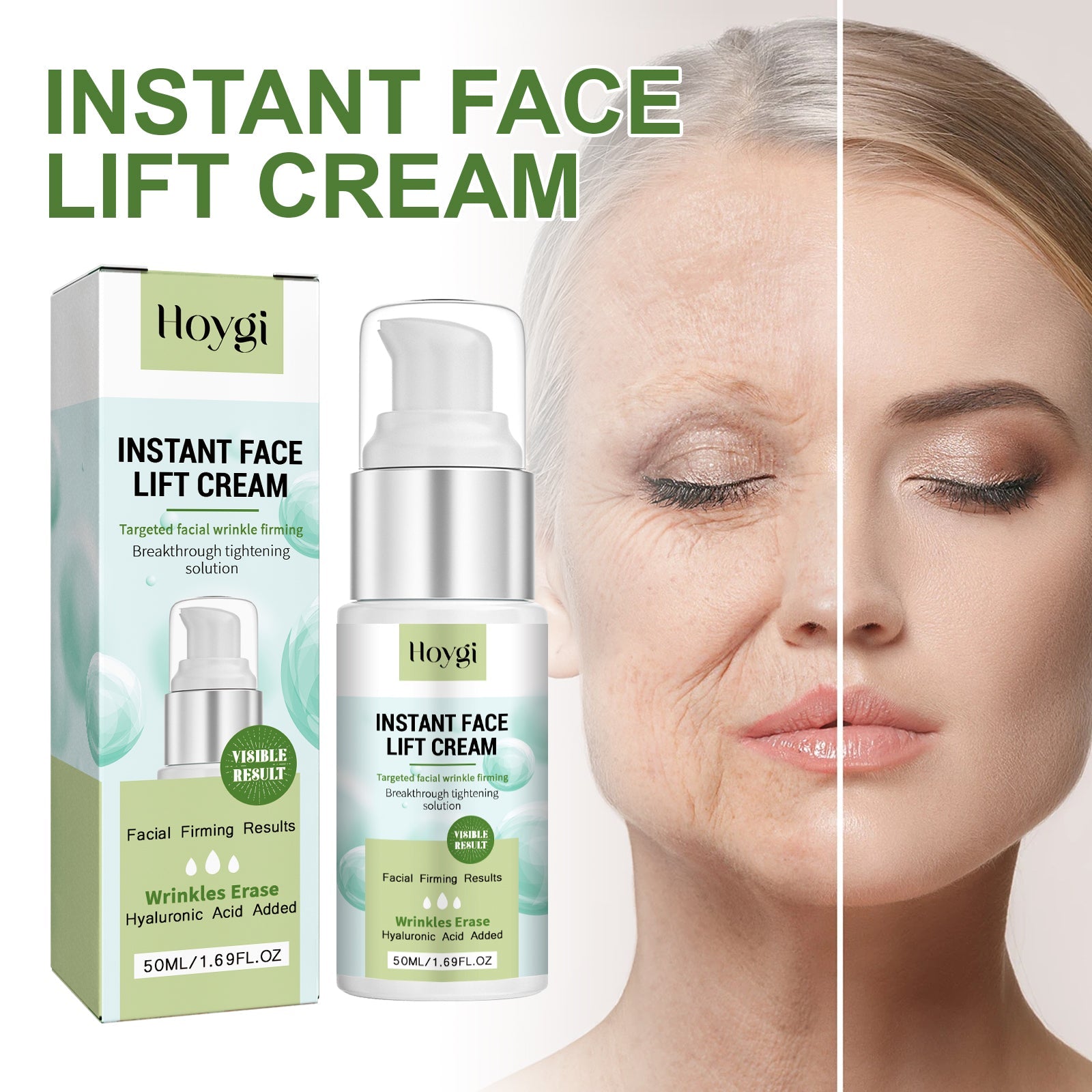 Facial Hyaluronic Acid Cream Deep Hydrating Elastic Moisturizing Skin Facial Skin Moisturizing Firming Cream
