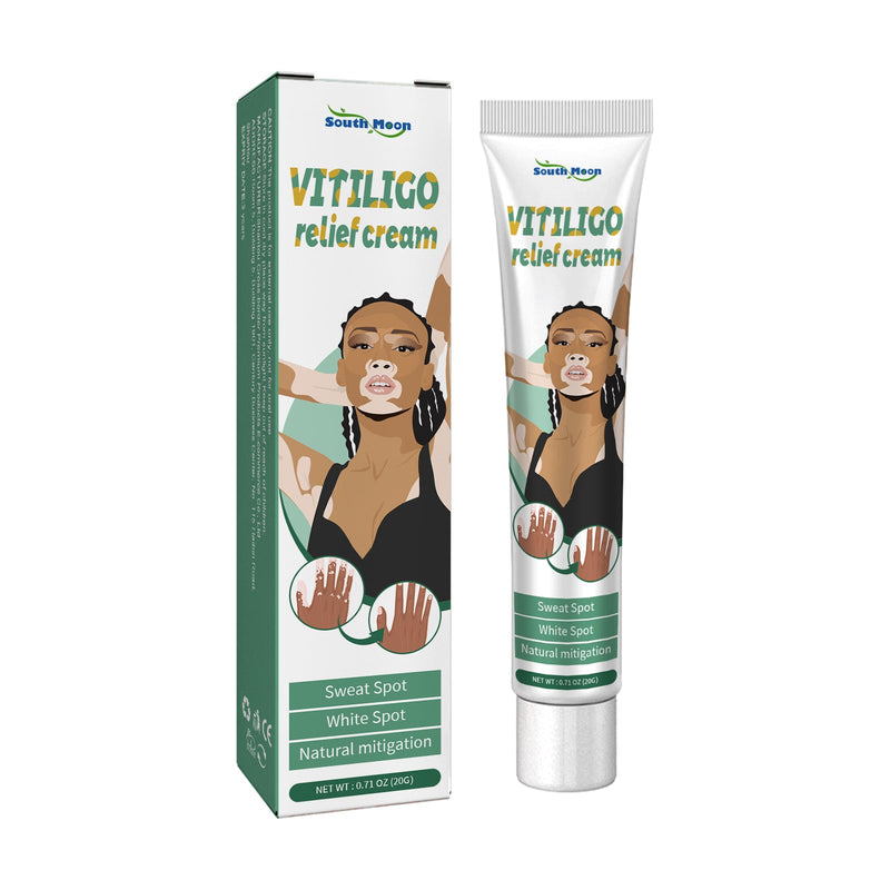 South Moon Vitiligo Relief Cream, Repair White Spots Flower Spots Skin Topical Care Ointment