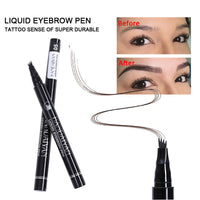 Four Head Eyebrow Pencil Liquid Eyebrow Pencil Very Fine Micro Carving Eyebrow Pencil Waterproof And Durable