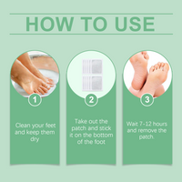 Foot Care Patch, Foot Massage Plant Essence Gentle Foot Care Patch