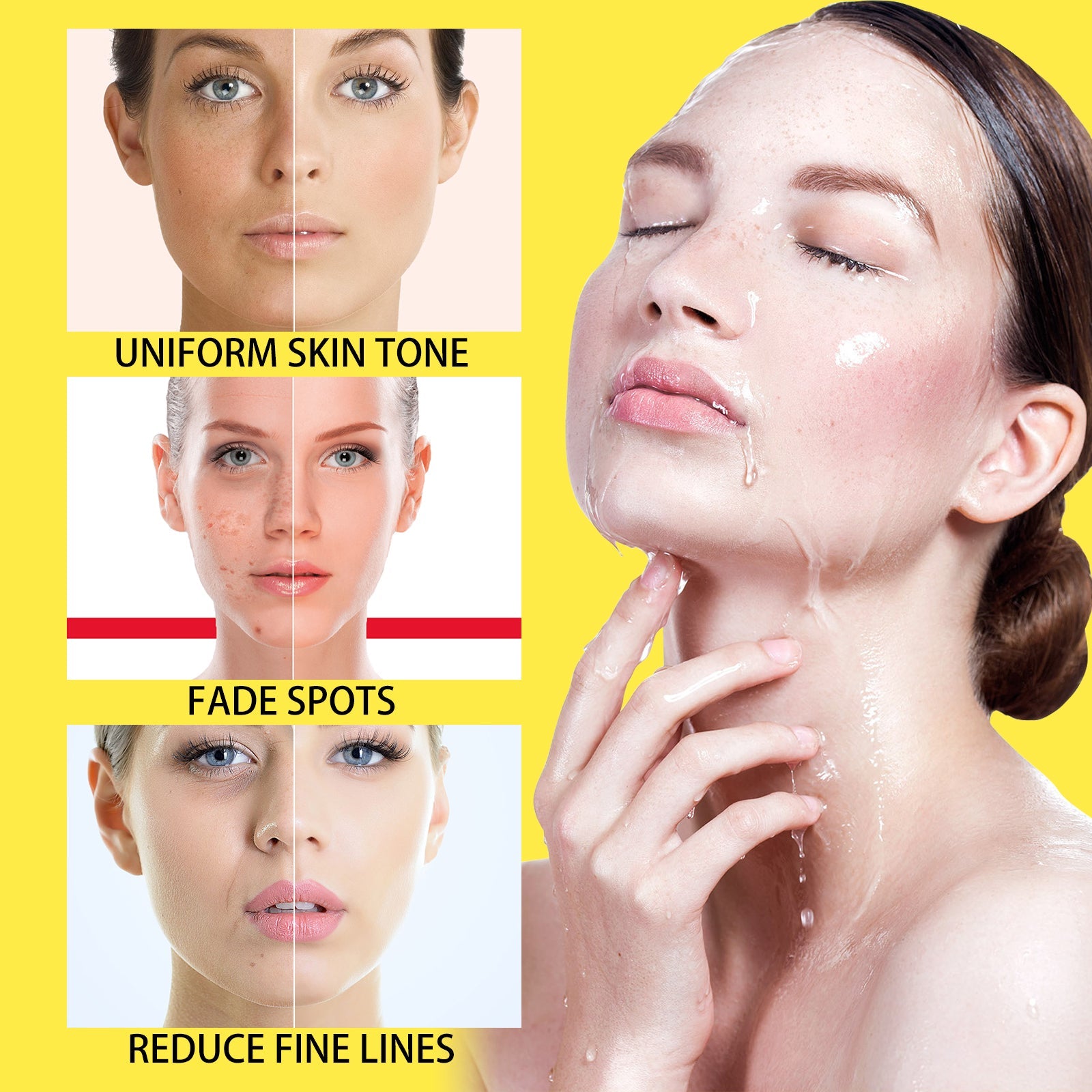 Vc Brightening Serum Improves Darkness, Brightening, Moisturizing And Hydrating Facial Treatment Essence