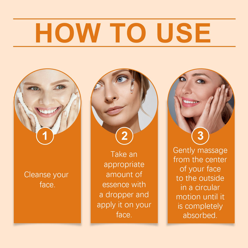 Ouhoe Vitamin C Brightening Essence Hydrates, Tightenes And Tightenes Delicate Skin And Pores
