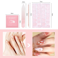 ibcccndc New Wearable Nail Manicure Kit Nail File Jelly Glue Easy To Operate Wearable Nail