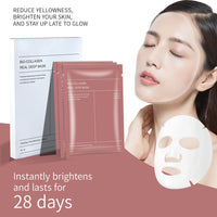 Bio-Collagen Real Mask Sheet Face Mask with White to Transparent Collagen Effect