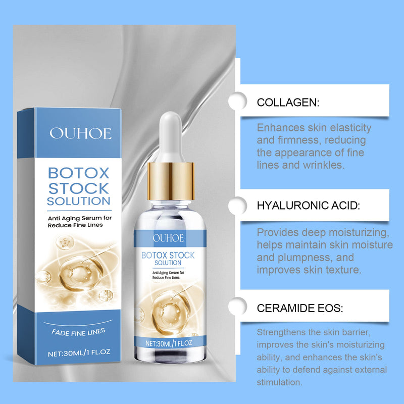 Ouhoe Anti-Wrinkle Facial Essence, Lightens Fine Lines And Moisturizes And Hydrates Facial Wrinkle, Firming And Brightening