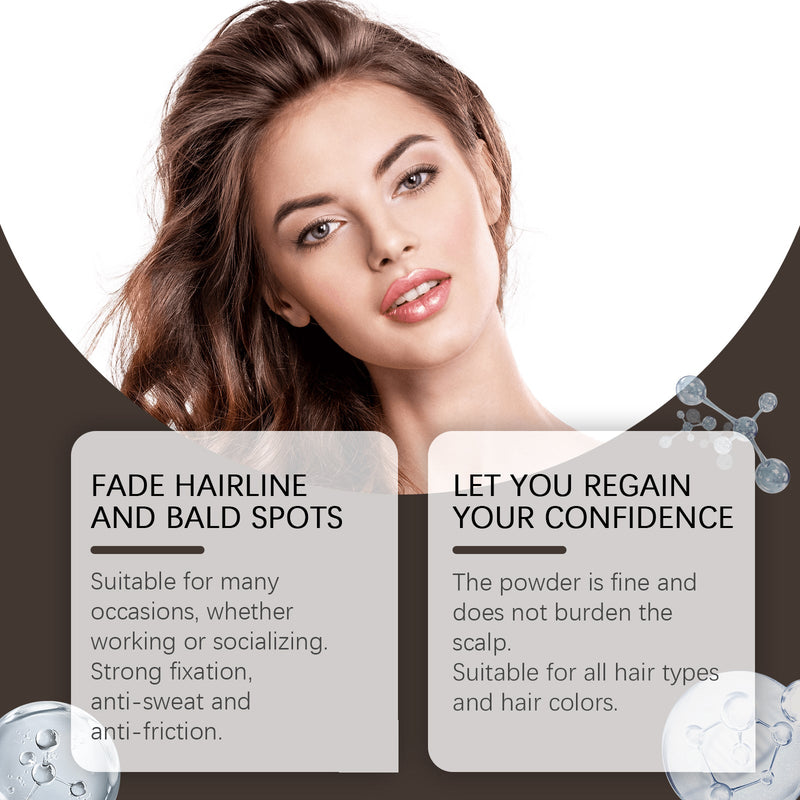 Eelhope Brown Hairline Covered With Touch Powder Brown Hair Loose Cover Roots To Enhance The Overall Makeup