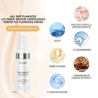 EELHOE Concealer Color Change Liquid Foundation Concealer Long-Lasting Moisture Moisturizing, Moisturizing, Moisturizing, Warming, Brightening And Clear Complexion