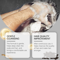 Men Bamboo Charcoal Black Hair Soap, Solid Hair Care, Clean Scalp, Smooth Black Hair Repair And Nourish Hair Roots
