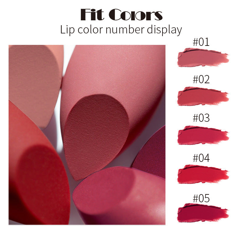 Fit Colors Mini Capsule Matte Lipstick Matte Velvet Does Not Fade Portable Mini Lipstick