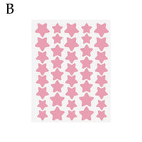 Ys00141--40Pcs Colorful PE Pimple Patches Cute Star Shaped Pimple Cover Sticker Invisible Pimple Cover Removal Pimple Patch