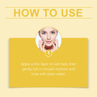 Turmeric Exfoliating Facial Scrub, Gently Repair Dead Skin Exfoliating Bright And Smooth Skin