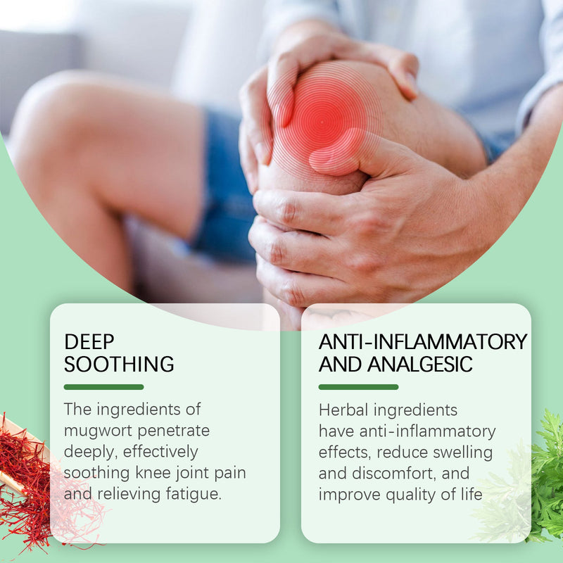 Joint Care Wormwood Patch, Relieve Knee Joint Muscle Pain And Discomfort Massage Care Patch