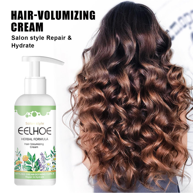 Elastic Volumizing Hair Cream, Anti-Frizz Curls Volumizing Natural Volumizing Styling Hair Treatment Elastin