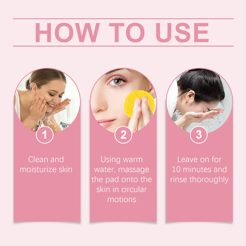 EELHOE Turmeric Acid Cleansing Pads - Lightens Acne, Brightens Pores