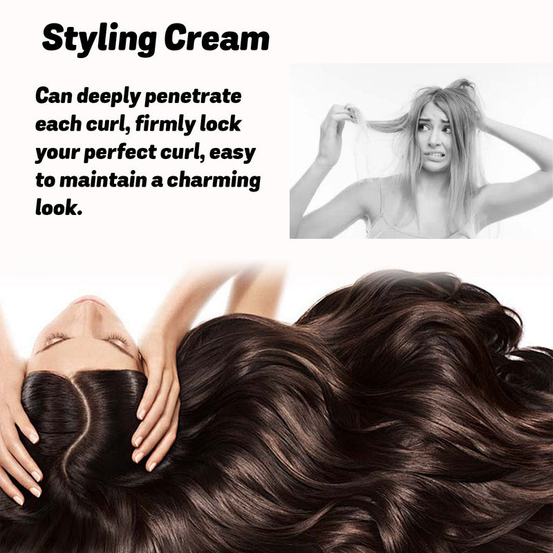 Styling Cream, Hair Styling And Maintenance Natural Soft Light Moisturizing Essence Elastin