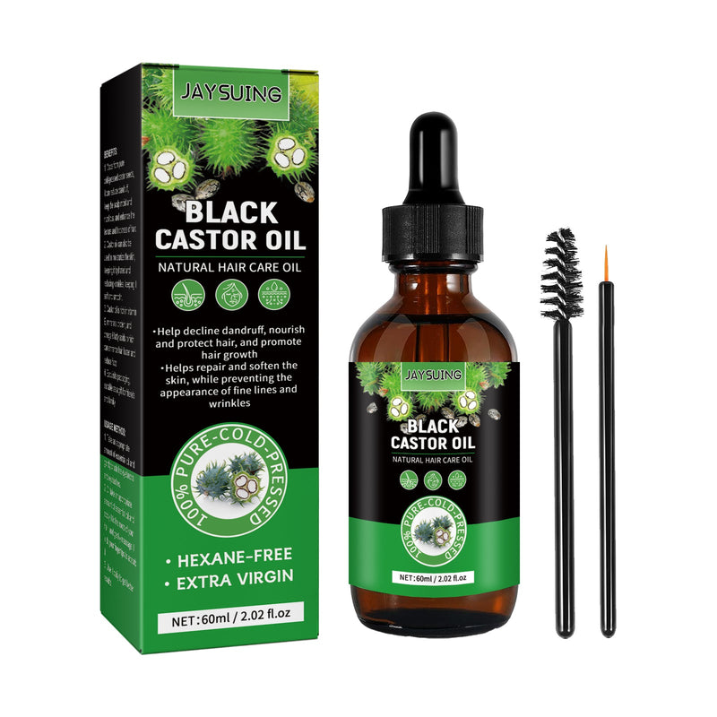 Castor Oil Dense Hair Solution, Moisturizes And Protects Hair Loss Dense And Black Hair Castor Oil Hair Care Essential Oil