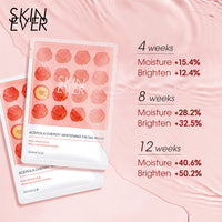 SKIN EVER Acerola Cherry Mask Pack Box of 7 Pieces Hydrating Moisturizing Nourishes Bright Skin SK035Z