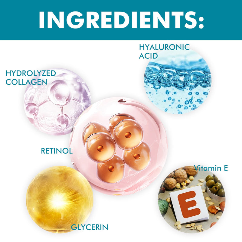 HOYGI Retinol & Collagen Moisturizer Face Cream, Tighten Facial Skin Anti-Wrinkle Anti-Aging Fade Law Wrinkle Skin Cream