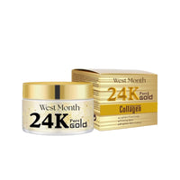 West Month 24k Pure Gold Collagen Face Cream, Lighten Lines Brighten Skin, Firm And Anti-wrinkle Cream