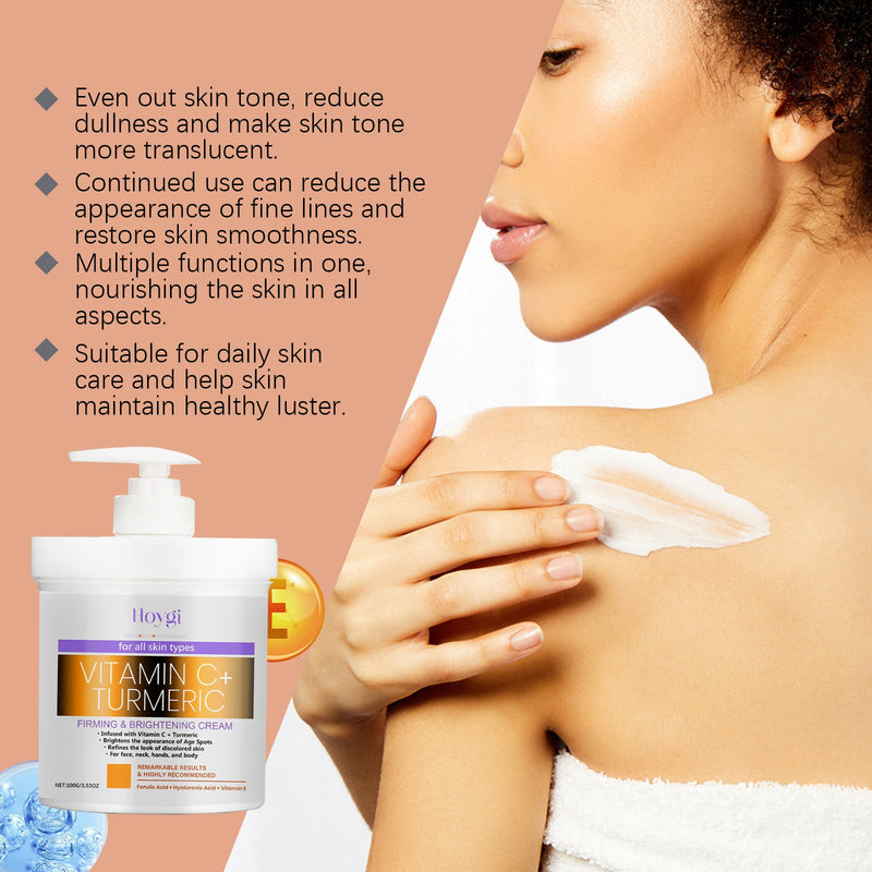 Turmeric Vitamin C Firming And Brightening Cream Hydrates, Moisturizes, Nourishes And Moisturizes Skin And Beautifying Body Cream