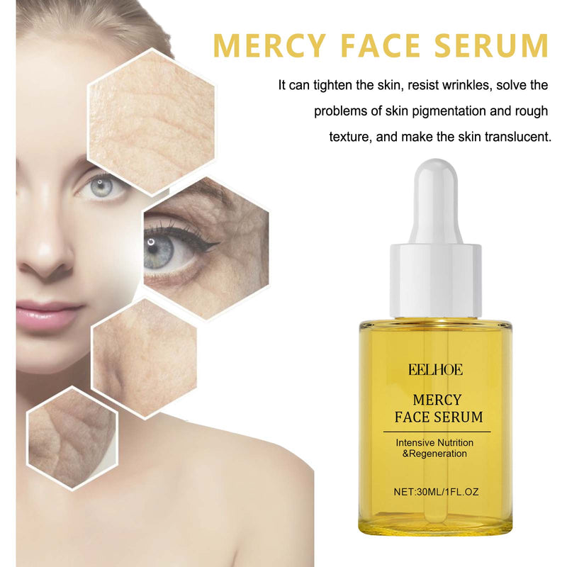 Mercy Face Serum, Firming Facial Skin Lighten Fine Lines Hydrating Essence